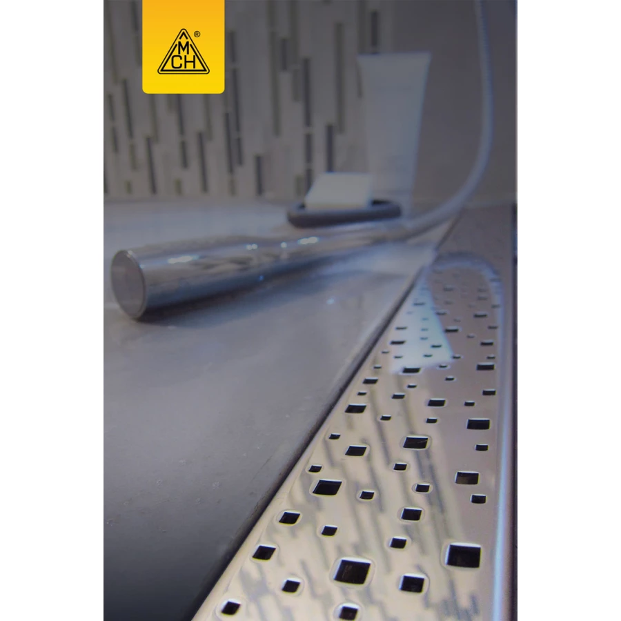 Душевой лоток Creto Quadro с решеткой хром CRE-550 QN 55 см