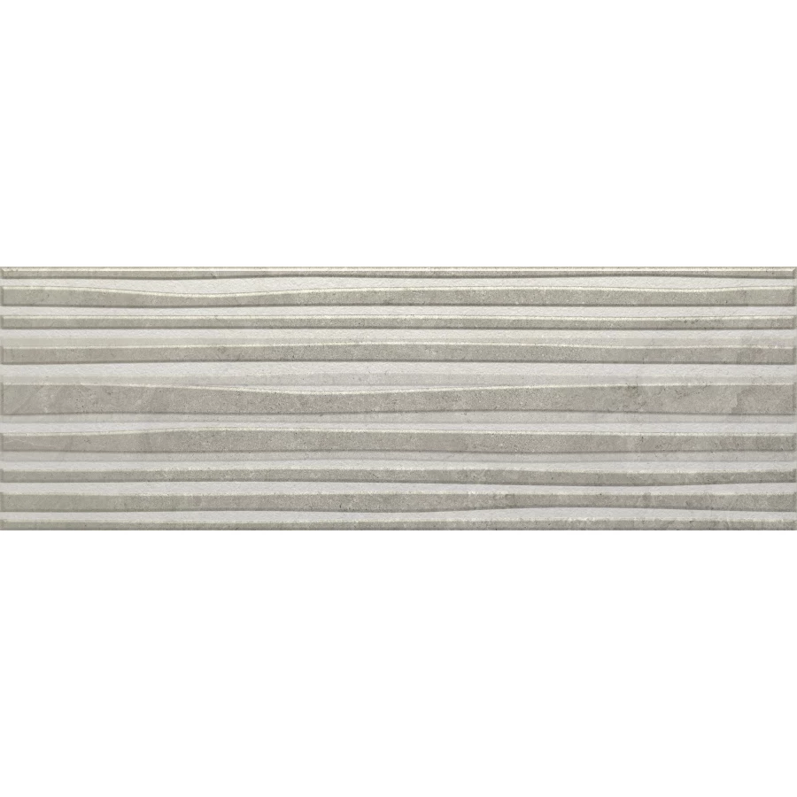 Плитка настенная Azulejos Benadresa Reine Track Grey матовая серая BND0590 90х30 см