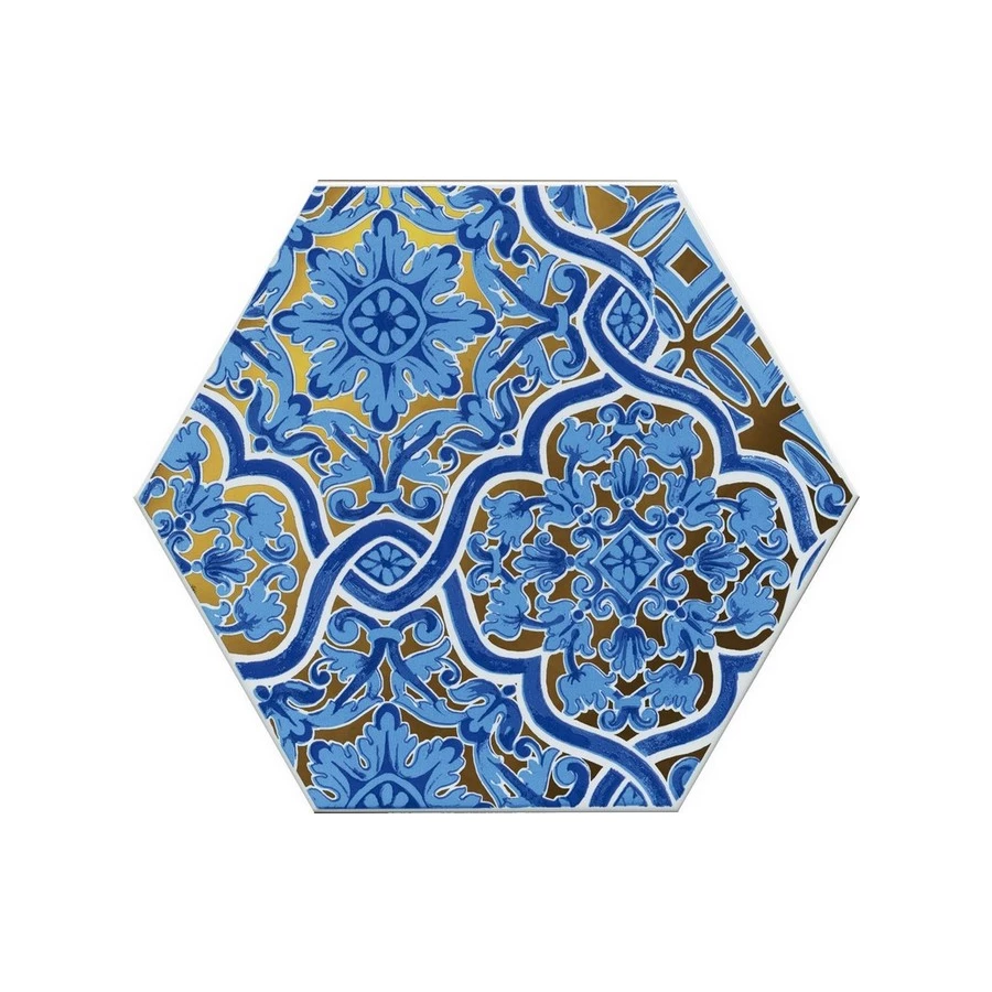 Плитка настенная Kerama Marazzi Талья 5 Декор глянцевый синий VT\A431\24000 23,1х20 см