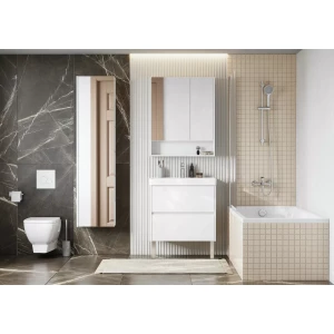 Зеркальный шкаф Aquaton Сканди 70 белый 1A252202SD010 70x85 см