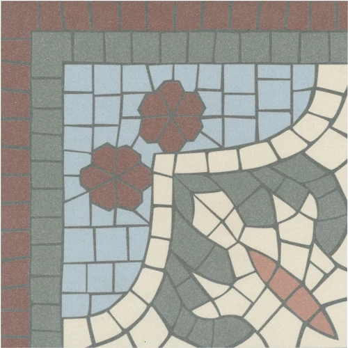 Керамогранит Revoir Paris Бель Истуар Гилберт Cоин А / Bel Histoire Gilbert Coin A матовый многоцветный VVS1515_041 15х15 см