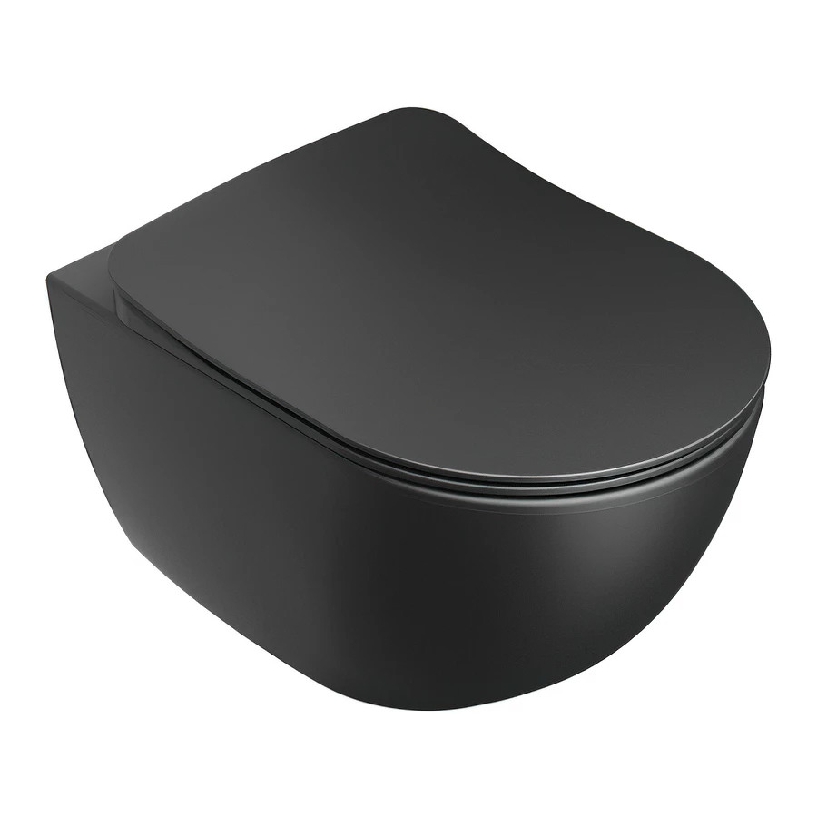 Унитаз подвесной Ravak Uni Chrome RimOFF безободковый Черный X01794