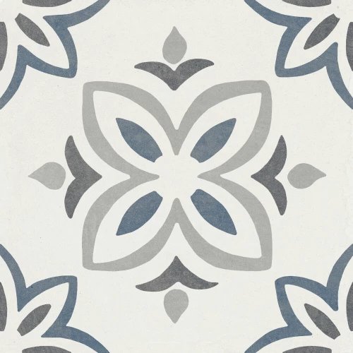 Керамогранит Harmony Peronda Provenza Blue Bloom матовый многоцветный 3386037791 22,3х22,3 см