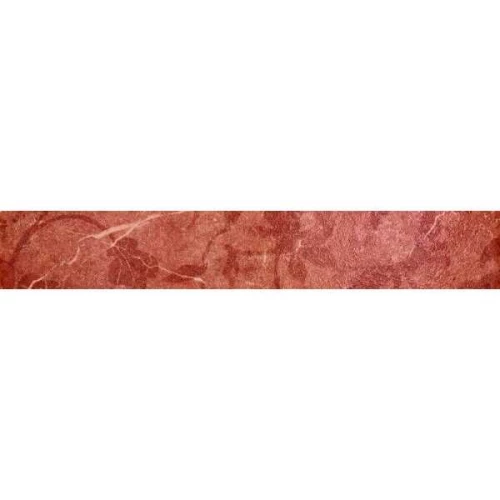 Бордюр Coliseumgres Сицилия Красный Фашия Листья 610090000328 45х7,2 см