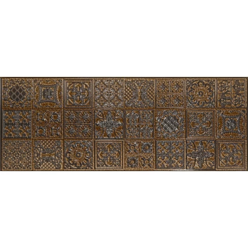 Плитка настенная Apavisa Паладио Очре Децор Б-Валл / Paladio Ochre Decor B-Wall G-7298 глянцевая коричневая 119,3х44,63 см