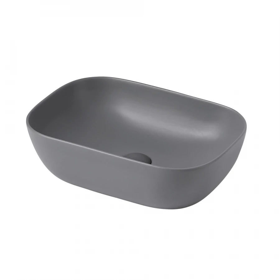 Раковина накладная Abber Rechteck серая матовая AC2200MG