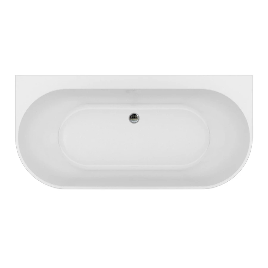 Ванна акриловая Azario Bradford пристенная в комплекте с сифоном и металлической рамой BRA18080 180х80х58 см