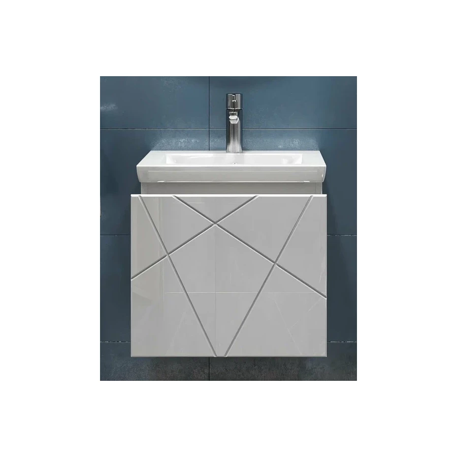 Тумба под раковину Vigo Land 500-0-1 навесная белый 018