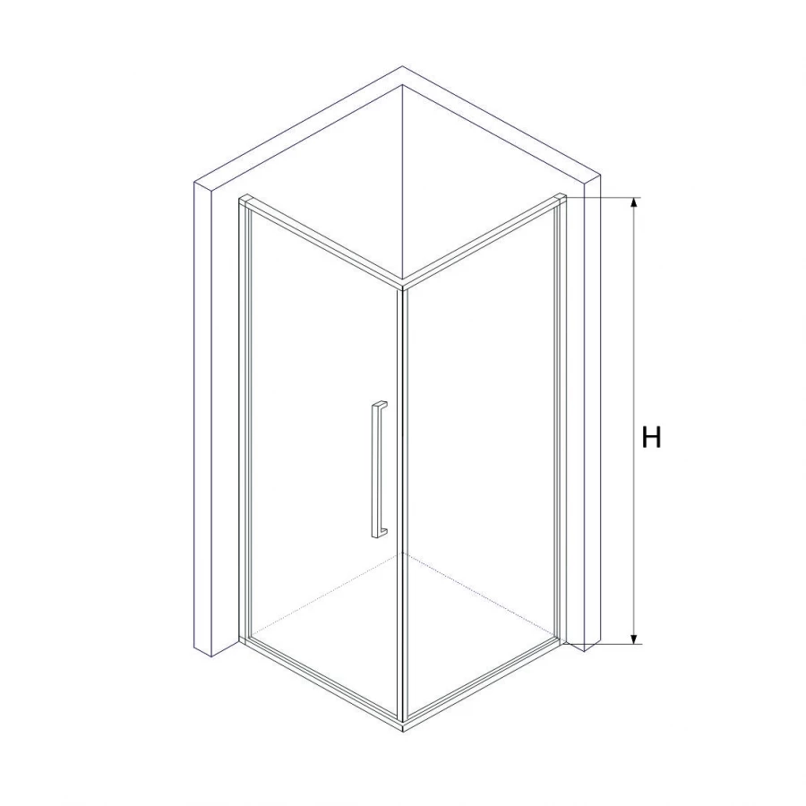 Душевой уголок RGW SV-43 SV-02 + Z-050-3 Прозрачное 06324380-011 80х100 см