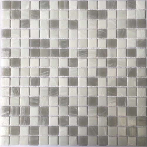 Мозаика из стекла Pixel mosaic Прессованное стекло чип 20x20 мм сетка Pix 123 31,6х31,6 см