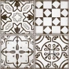 Плитка настенная ALMA Ceramica Бохо / Boho рельефная матовая коричневая 11 шт в уп TWU2550BOH17 250х24,9 см