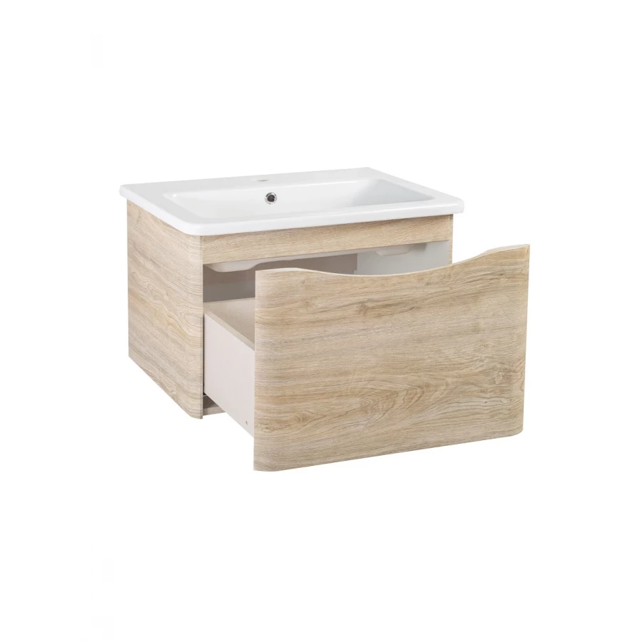 Тумба Runo Тоскана 80 светлое дерево под умывальник Никсон 80 00-00001416