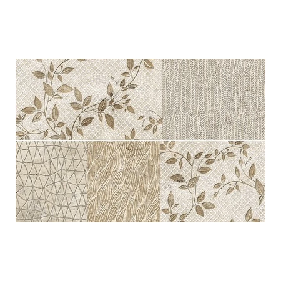 Плитка настенная Baldocer Hangar Set Samoa Ivory Декор матовый бежевый 85х28 см