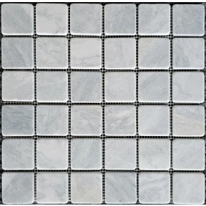 Мозаика Pixel mosaic Мрамор Ice Grey чип 48х48 мм сетка Полированная PIX 338 30,5х30,5 см