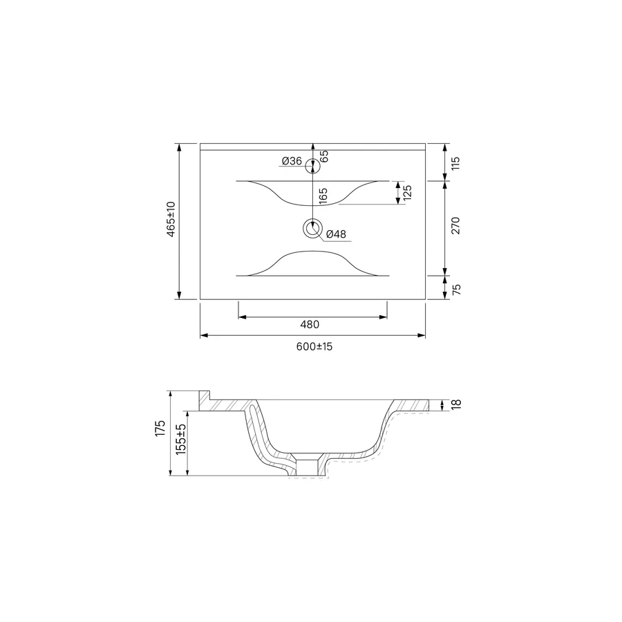 Тумба с умывальником Iddis Cloud подвесная белая черный мрамор CLO60B0i95K 60 см