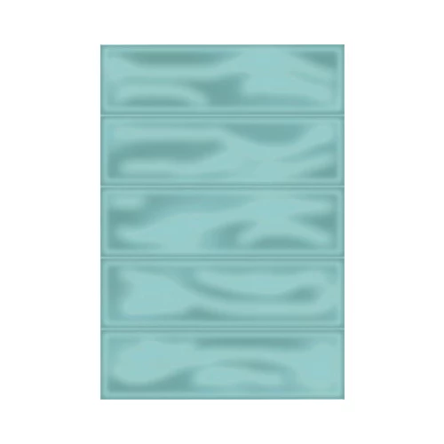 Плитка настенная Керамин Метро 4Т зеленый 27,5*40 см