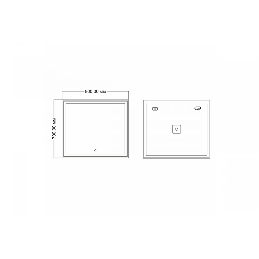 Зеркало с подсветкой MixLine Минио 545275 80х70 см