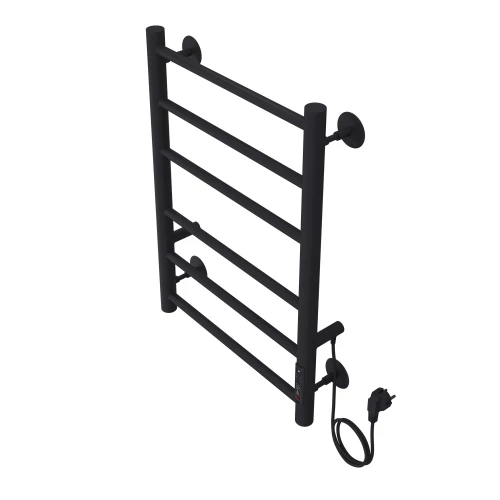 Полотенцесушитель электрический Azario Parma 6 секций тен справа черный AZ10846B 40x60 см