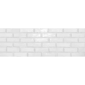 Плитка настенная Delacora Brick White Gloss WT15GSS00 25*75 см