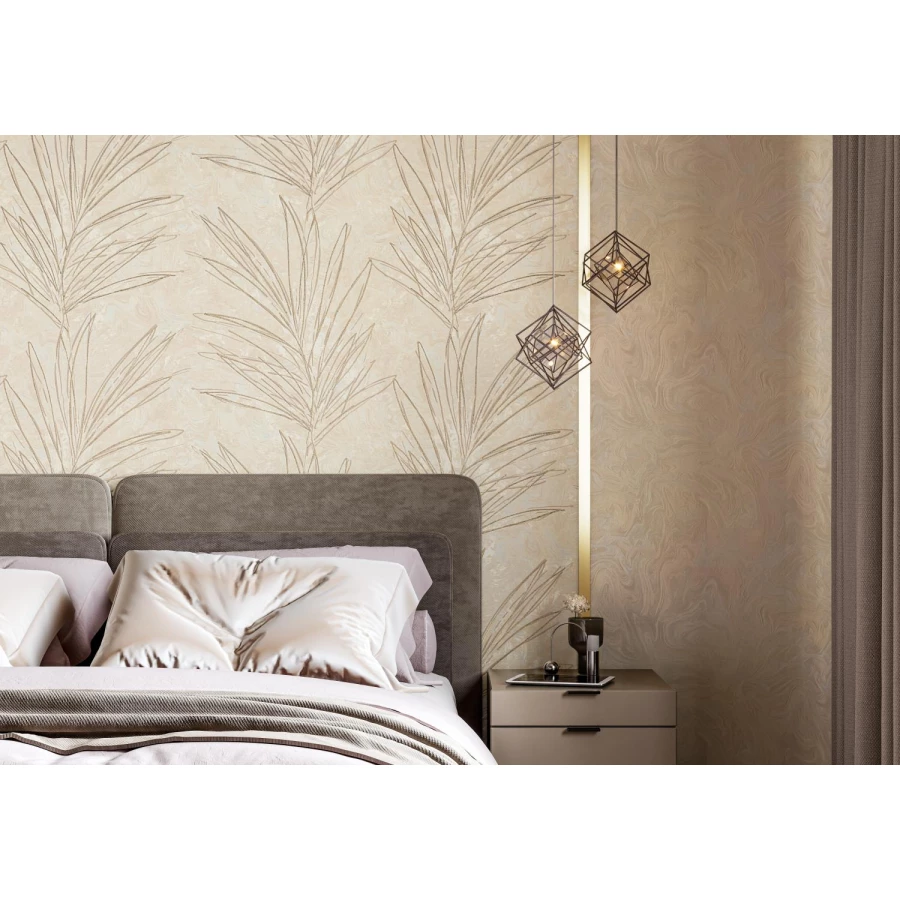 Флизелиновые обои Palitra Life Ipanema бежевые PL72067-21 1,06х10,05 м