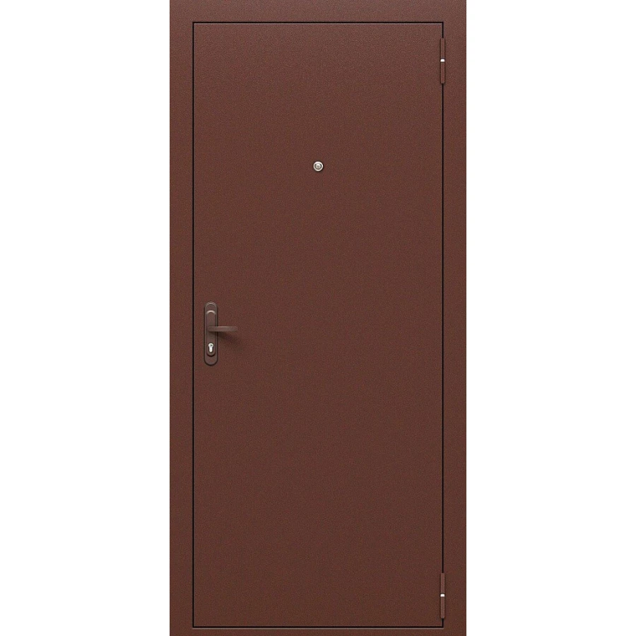 Входная дверь Bravo Стройгост РФ 205x86 Антик Медь/Л-11 (ИталОрех) правое открывание