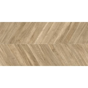 Керамогранит Delacora Walnut Chevron Light матовый карвинг коричневый D120251M 120х60 см