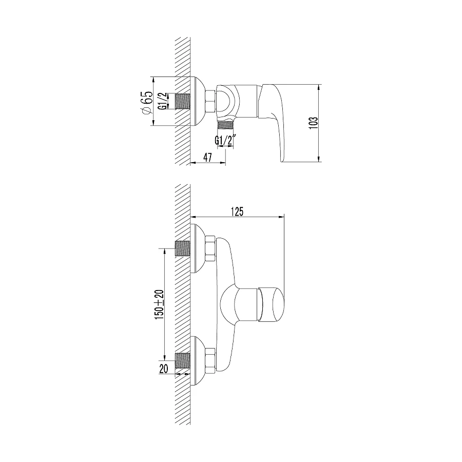 Смеситель для душа Lemark Pramen LM3303C