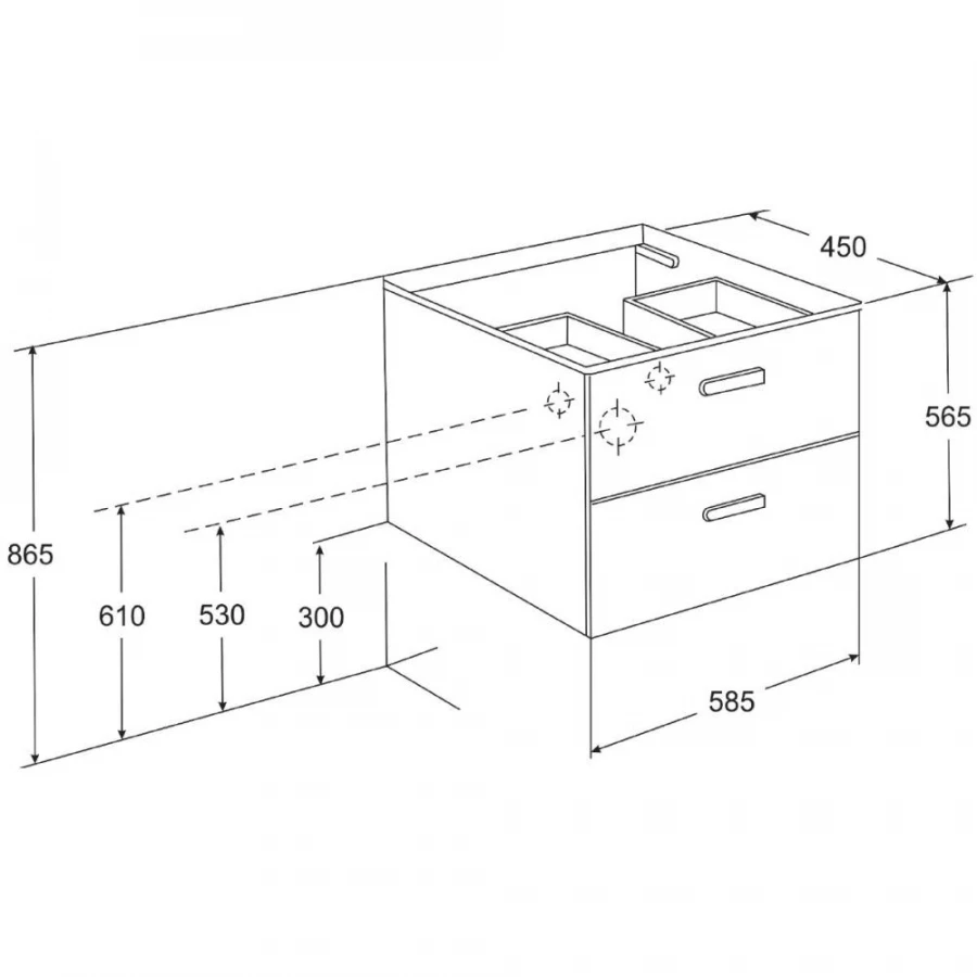 Тумба под раковину Roca Victoria Nord венге ZRU9000027 60 см