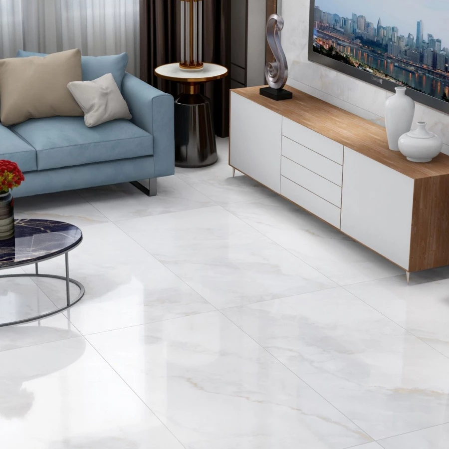 Керамогранит Neodom Marble Ornato Wave Polished белый N20534 120х60 см