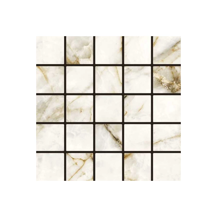 Мозаика Grespania Cuarzo Reno Olimpia 2,3х2,3 глянцевая бежевая SLARGC194704 30х30 см