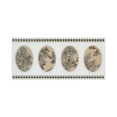 Бордюр Нефрит-Керамика Мидаль коричневый 05-01-1-92-03-15-249-0 9х20 см