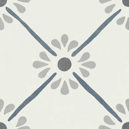 Керамогранит Harmony Peronda Provenza Blue Flower матовый многоцветный 3386037787 22,3х22,3 см