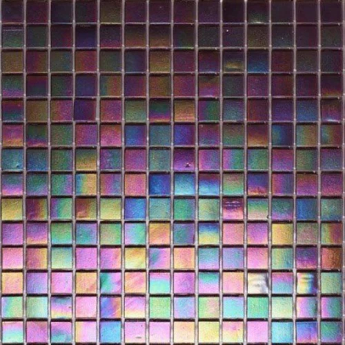 Стеклянная мозаика Rose Mosaic Rainbow сетка 1x1 глянцевая фиолетовая WA45rosa 31,8х31,8 см