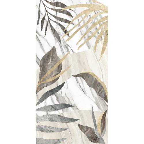 Керамогранит Vitra MarbleSet Декор "Джангл Микс" Лаппато R9 многоцветный 60х120 см