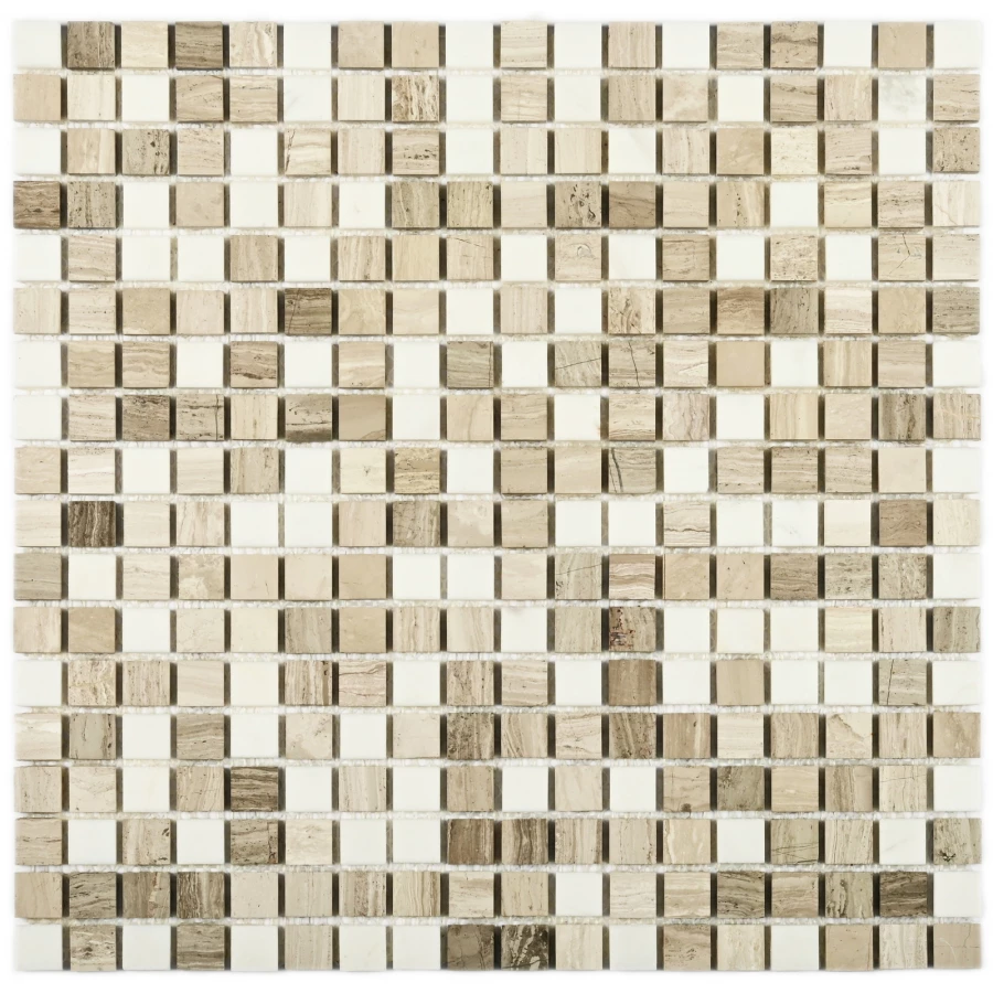 Мозаика Bonaparte Каменная мозаика Elegant 15х15 матовая серая 30,5х30,5 см