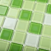 Мозаика Bonaparte Стеклянная мозаика Golf 25х25 глянцевая зеленая 30х30 см