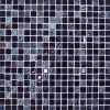 Мозаика Bonaparte Стеклянная с камнем Tesla 15х15 глянцевая черная 30х30 см