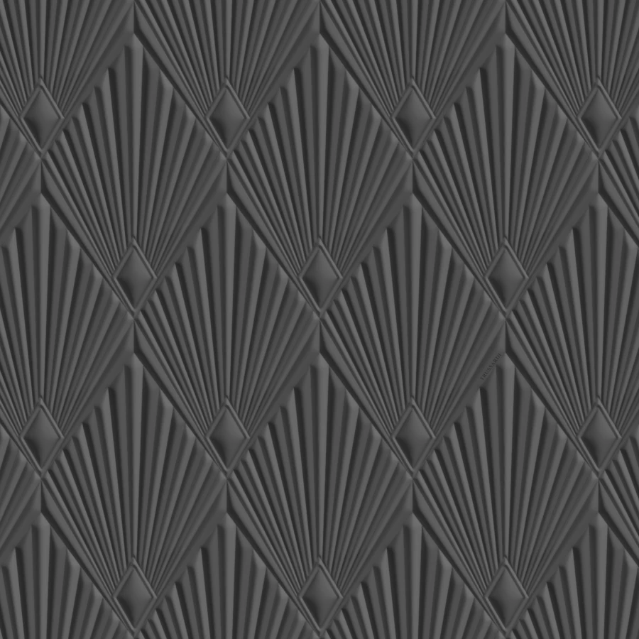 Обои флизелиновые Zambaiti Parati Trussardi VIII черные Z30324 0,7х10,05 м