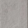 Ступень Paradyz Carrizo Grey Stopnica Prosta Struktura Mat B1a матовая серая 60х30 см