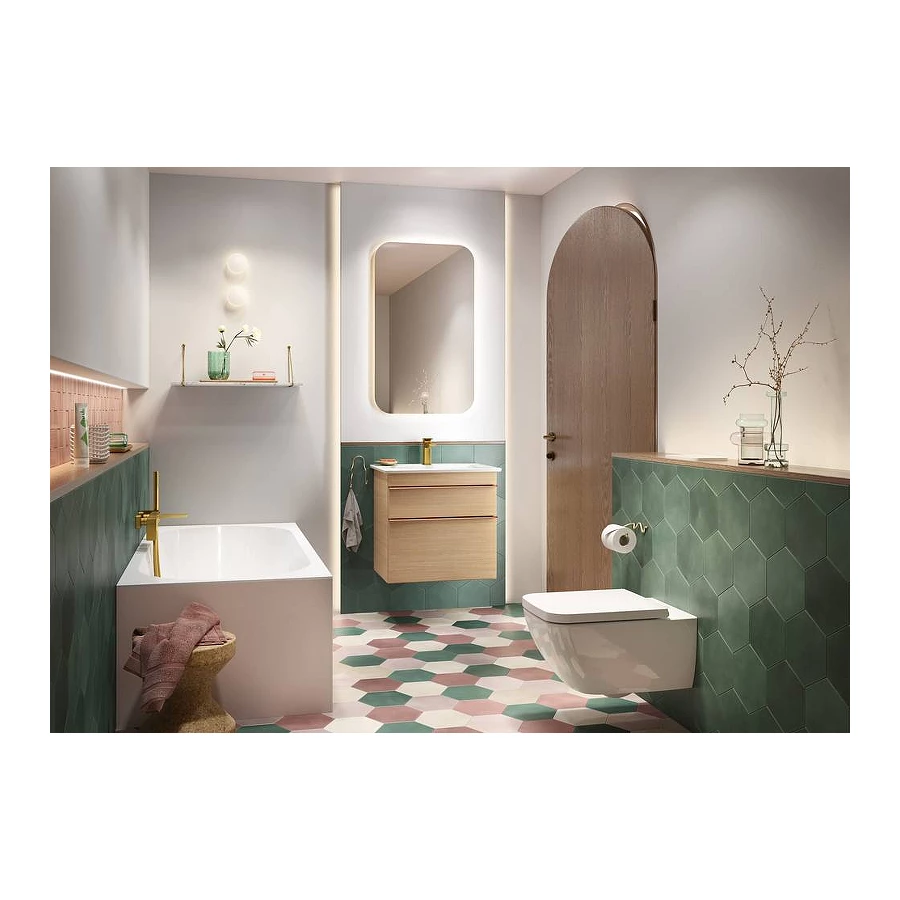 Ванна Villeroy&Boch Oberon 2.0 Quaryl® слив/перелив ножки UBQ170OBR2DV-01 170х75 см