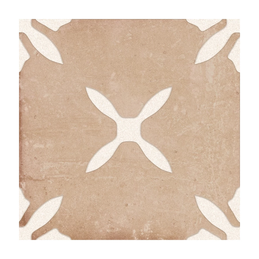 Керамогранит Harmony Peronda Pangea Clay Flower LT матовый бежевый 3386040802 22,3х22,3 см