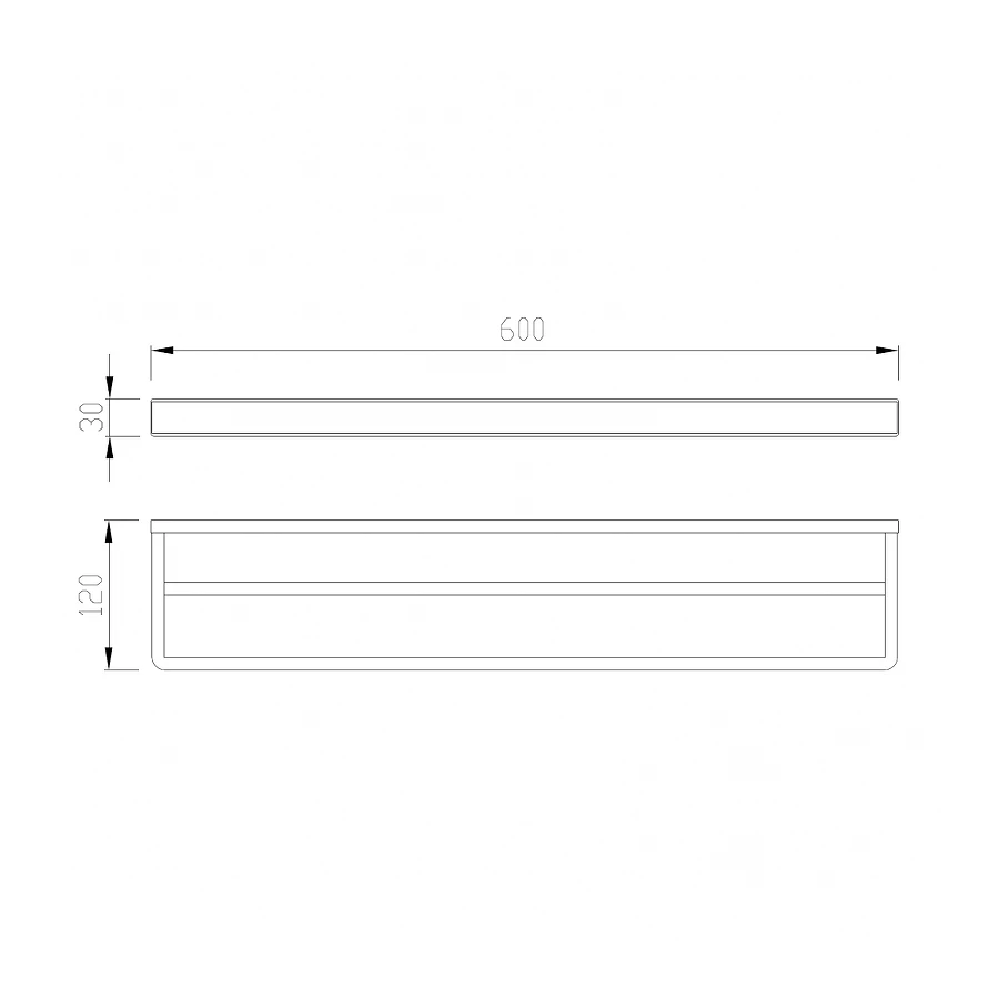 Полотенцедержатель двойной Abber Westen хром AA1756