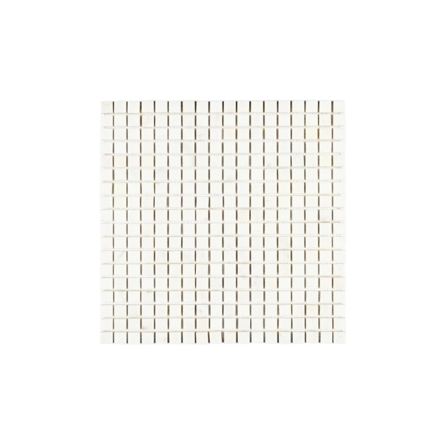 Мозаика Bonaparte Каменная мозаика Winter 15х15 белая 30,5х30,5 см