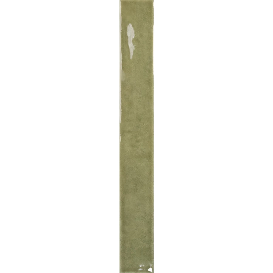 Керамогранит DNA Tiles Mixtura Leaf Gloss глянцевый зеленый 37,5х4,6 см