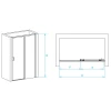 Душевая дверь RGW PA-017B Прозрачное 350801714-14 140 см