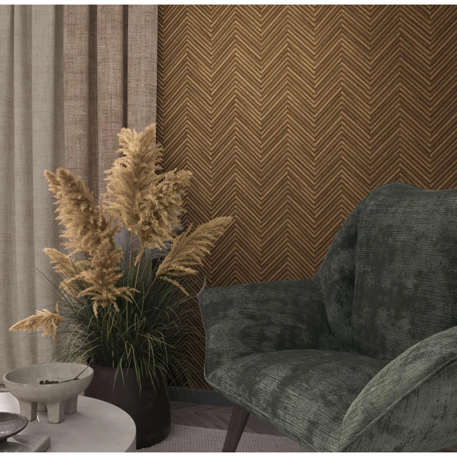 Обои винил на флизелине Marburg Okan Темно коричневый 33078 10,05x1,06 м