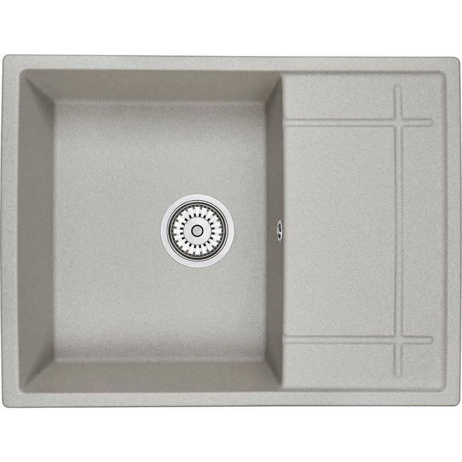 Кухонная мойка Granula 6501, БАЗАЛЬТ 65х49,5 см