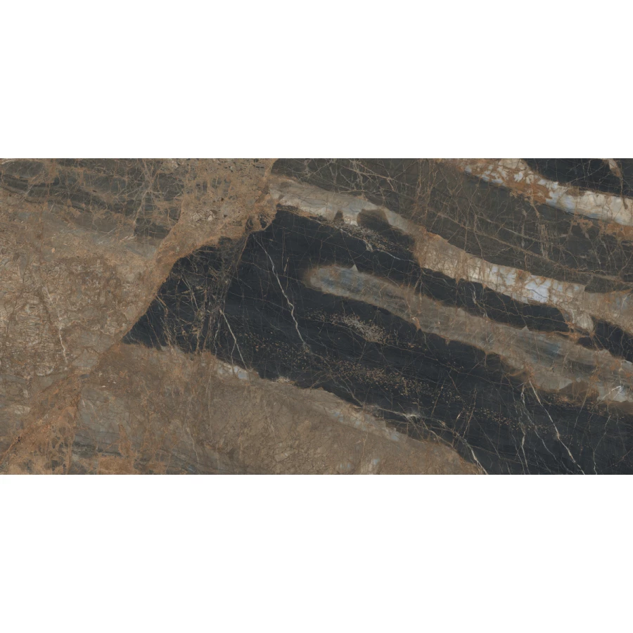 Керамогранит Laparet Lunar Marron матовый+гл.чернила коричневый 160х80 см