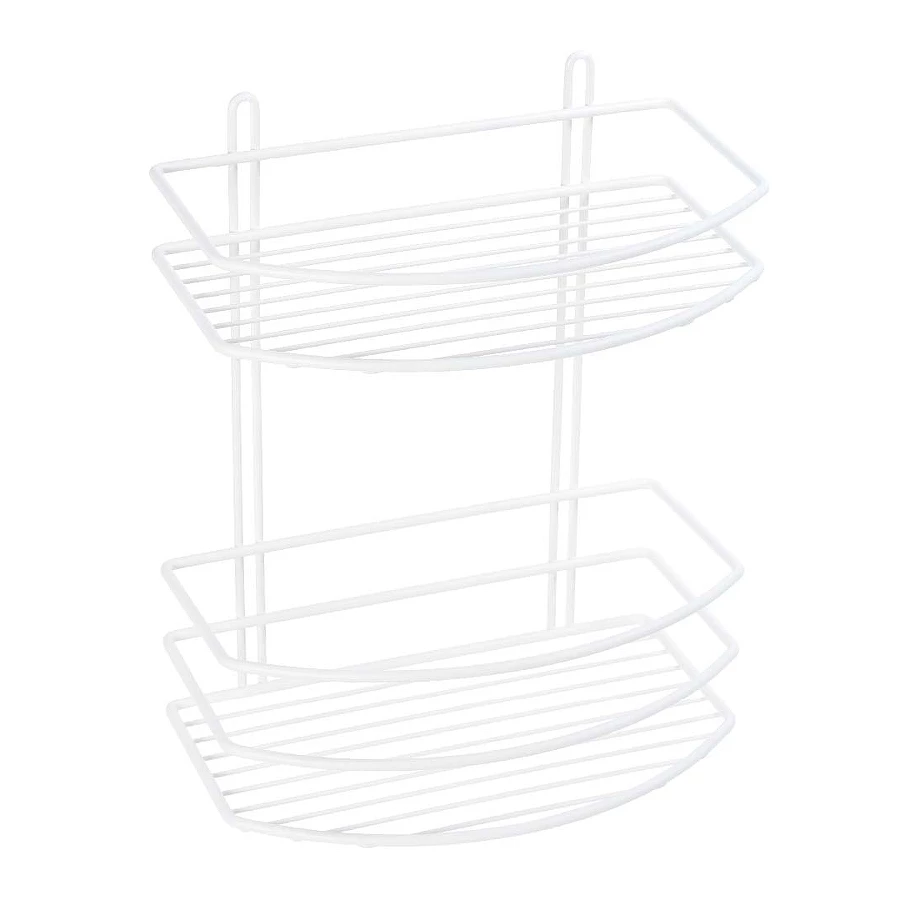 Полка овальная двойная Fixsen белая FX-720W-2