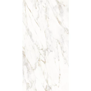 Керамогранит Creanza Enfold Statuario Matt Glossy матовый с глянцевым эффектом белый CZ-GL03-B 160х80 см